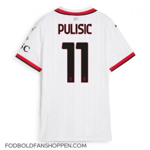 AC Milan Christian Pulisic #11 Udebanetrøje Dame 2024-25 Kortærmet